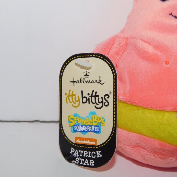 Hallmark Itty Bittys SpongeBob SquarePants Patrick Star Bean Bag Plush NEW w Tag - Picture 2 of 6